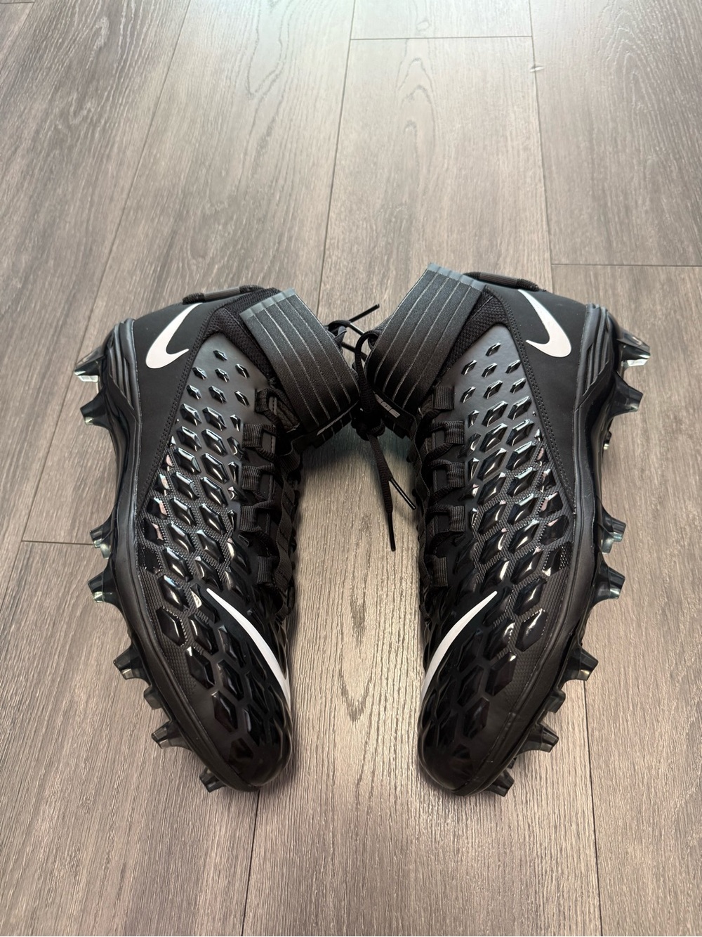 Nike Force Savage Pro 2 SMU P Black Football Cleats Men Size 13 Sample 59968